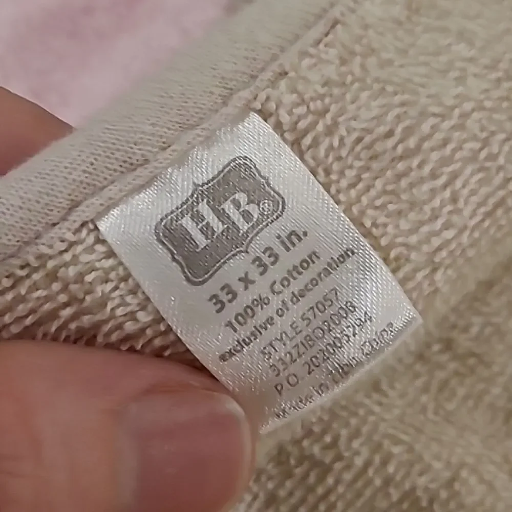 Elephant baby girl towel